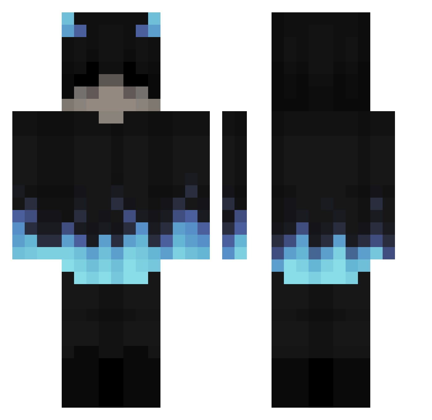 Xaviera011260 Minecraft skin, front and back view