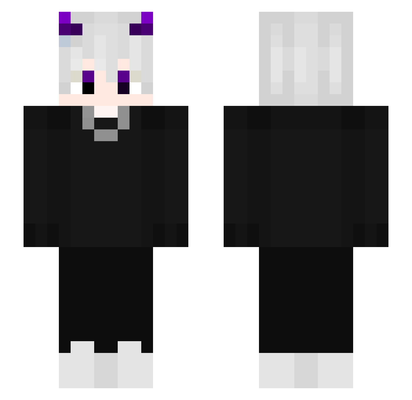 snaapkk Minecraft skin, front and back view