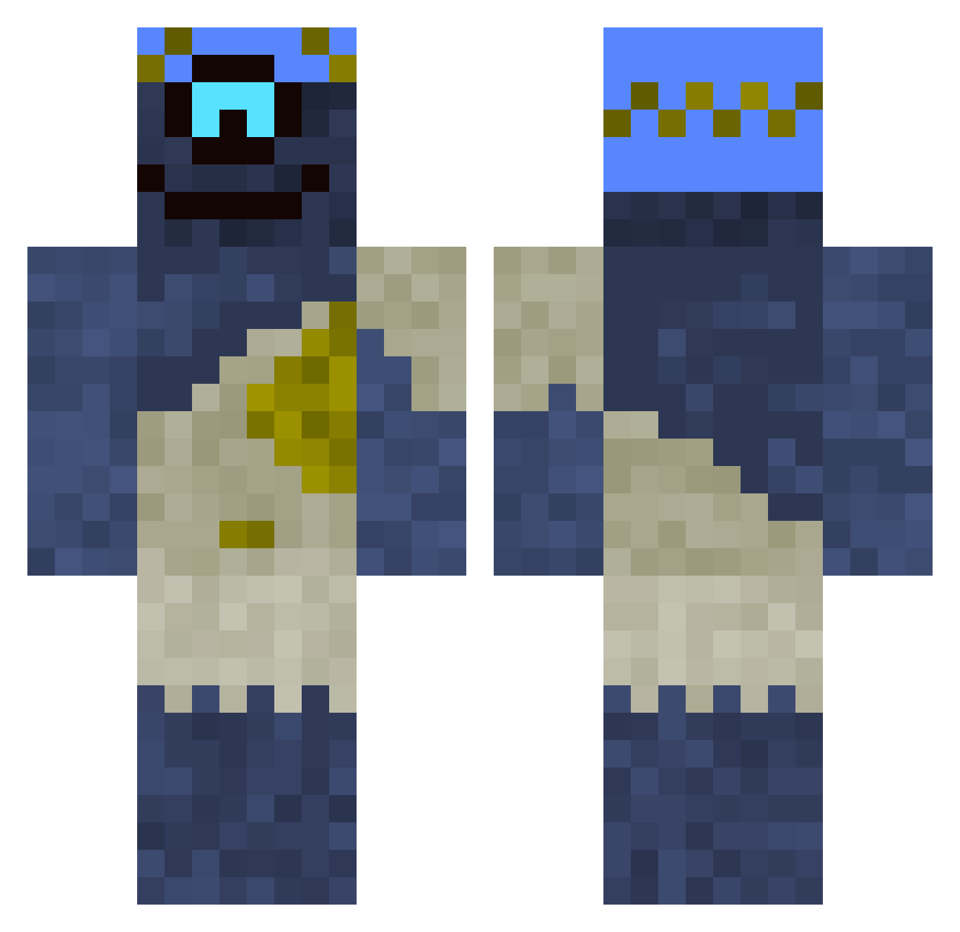 Mr_Gurka1 Minecraft skin, front and back view