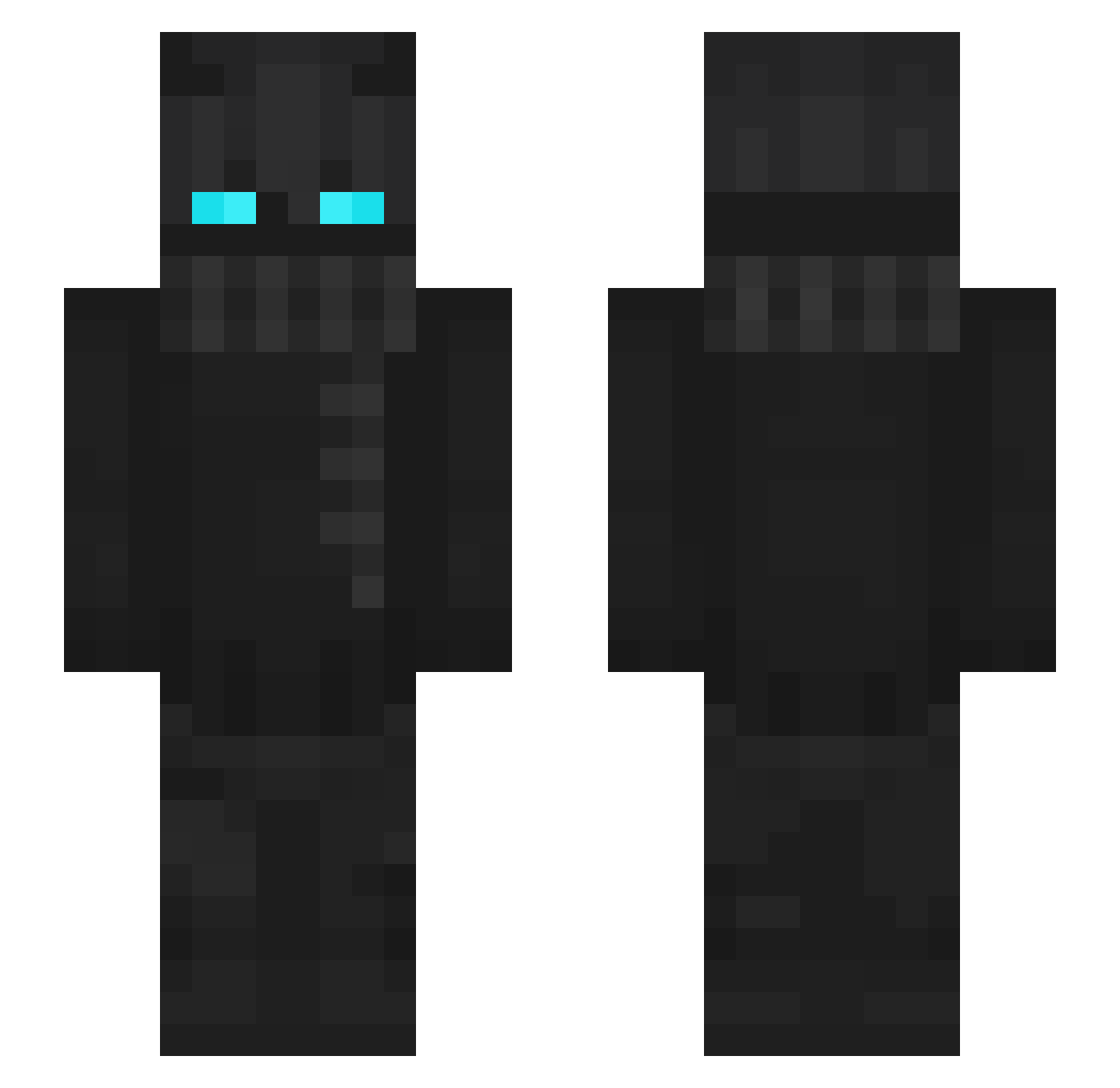 Striizy Minecraft skin, front and back view