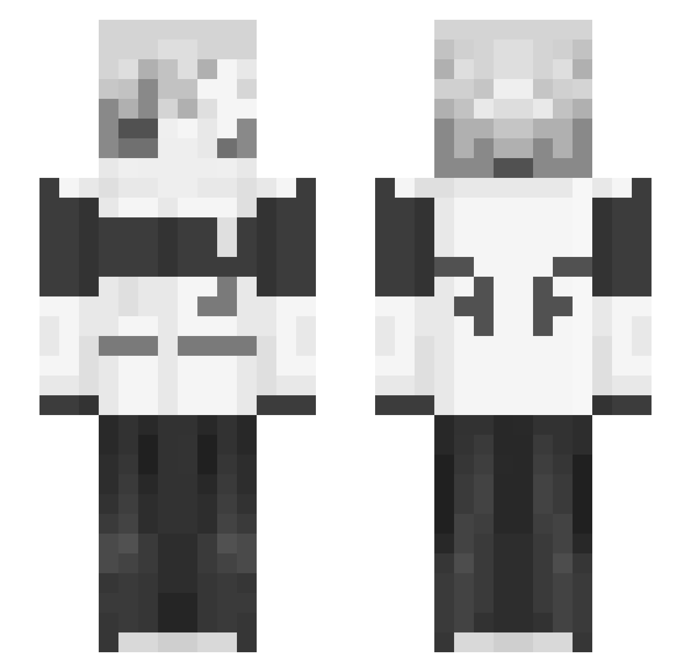 zlr_ Minecraft skin, front and back view