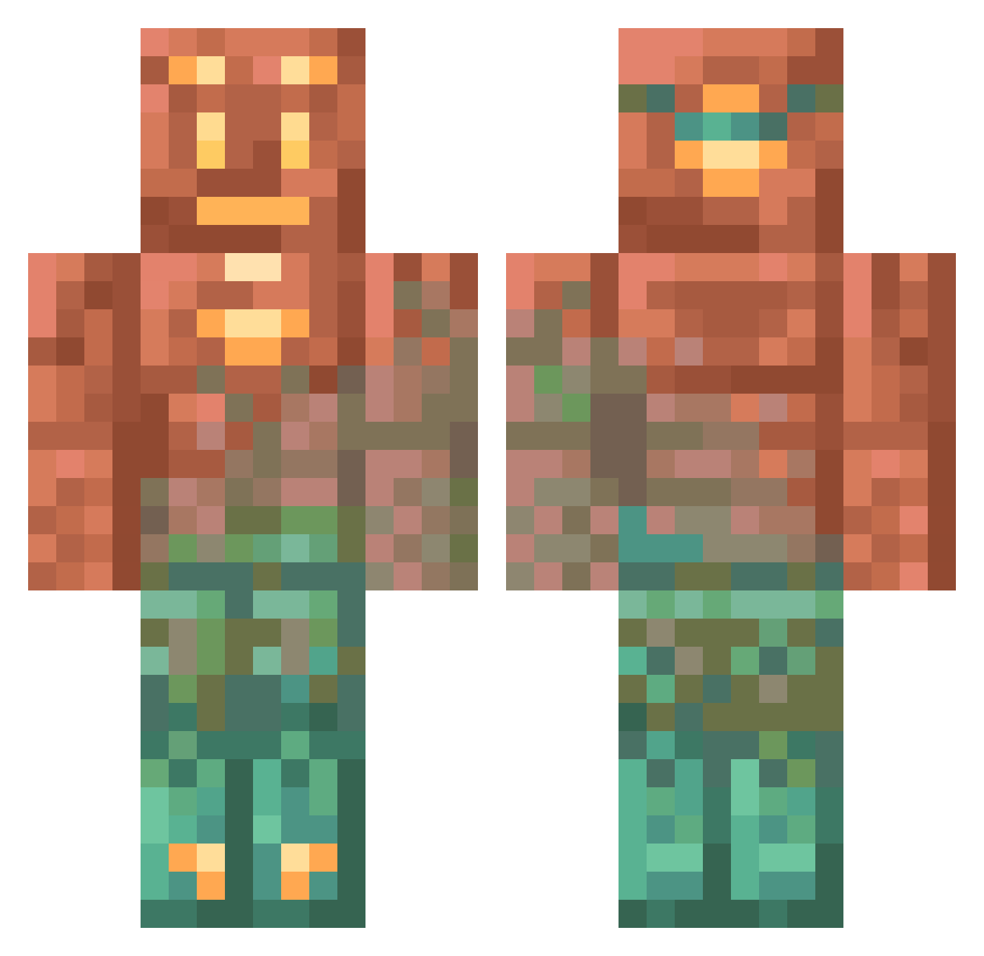 filipikac3 Minecraft skin, front and back view