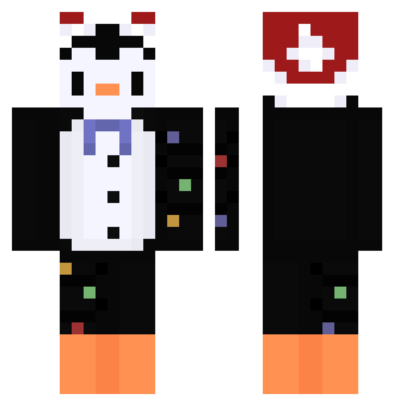 yohani_hehe Minecraft skin, front and back view