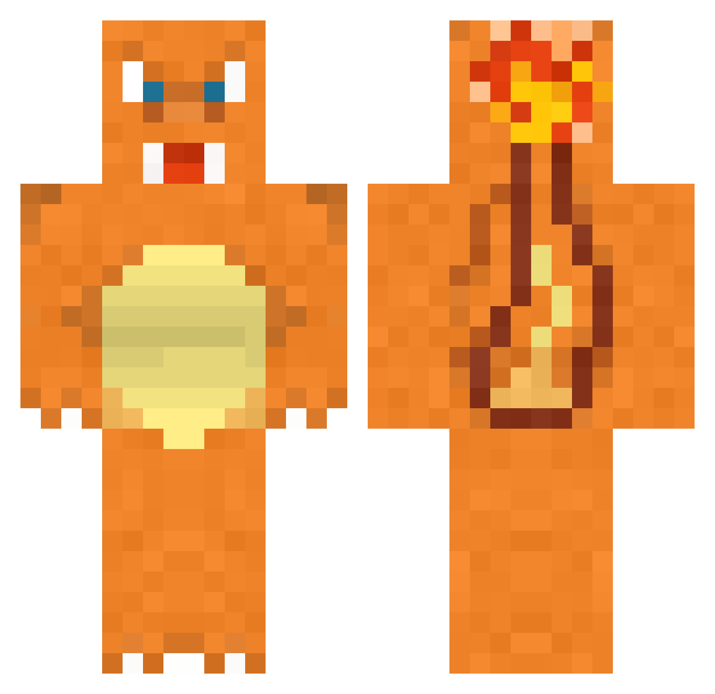 dENNA - charmander Minecraft skin