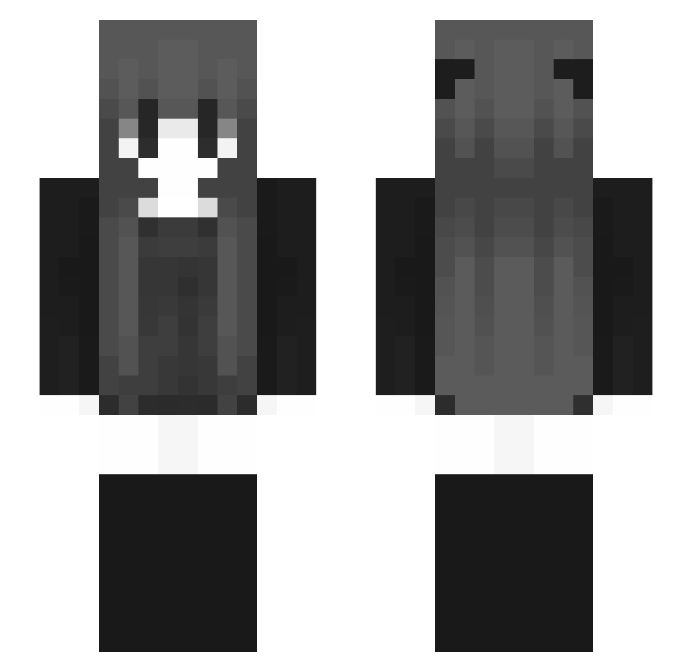 XQ_d Minecraft skin, front and back view