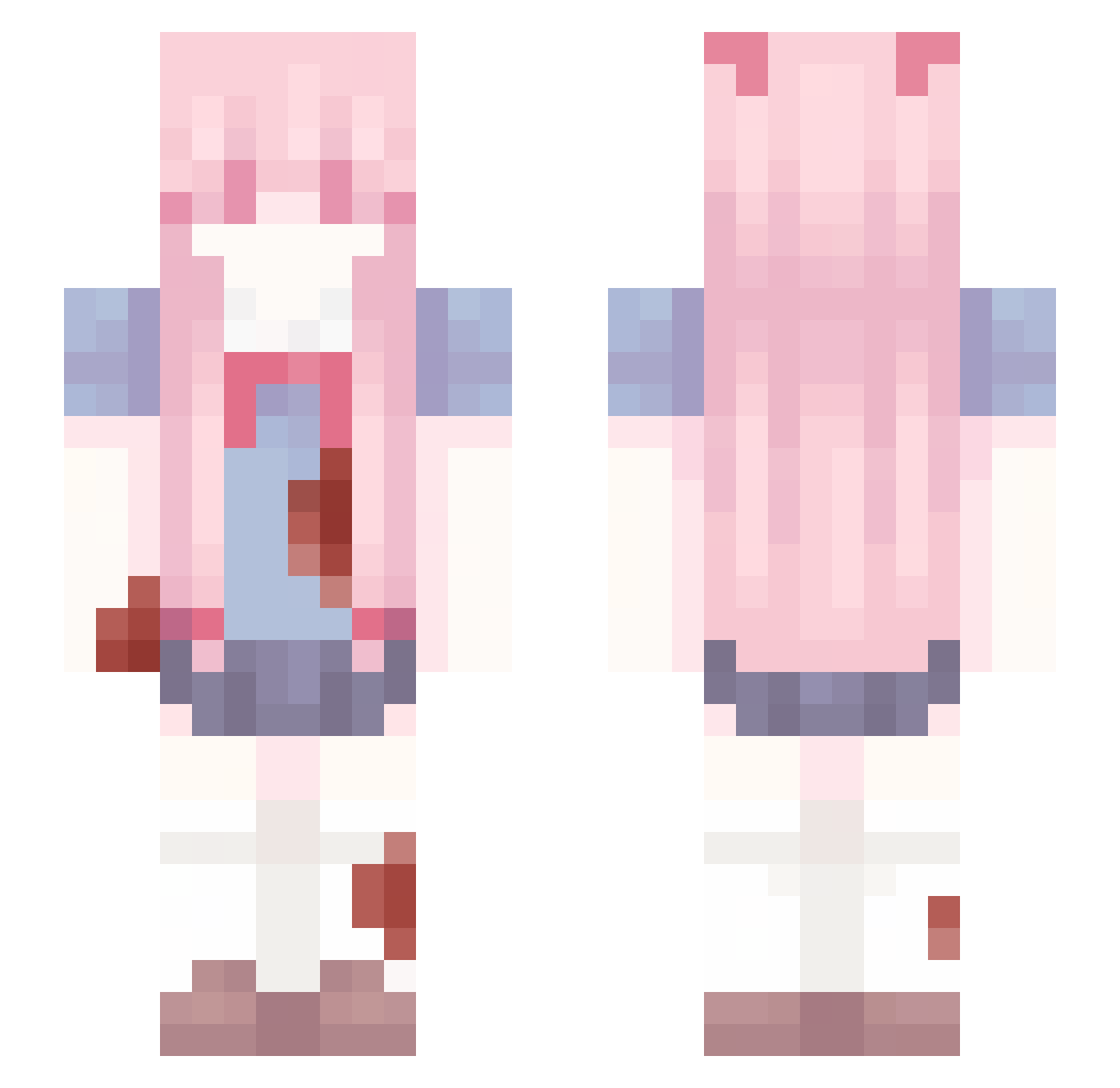 thorthorthortjor Minecraft skin, front and back view