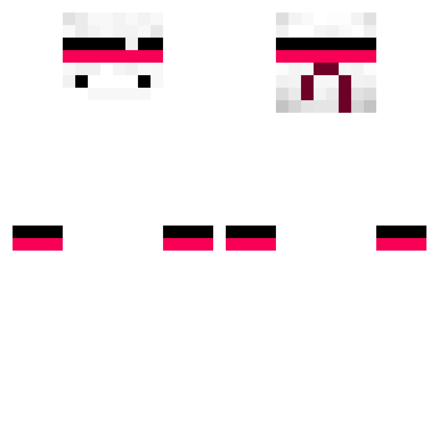 Yuk1z_ Minecraft skin, front and back view