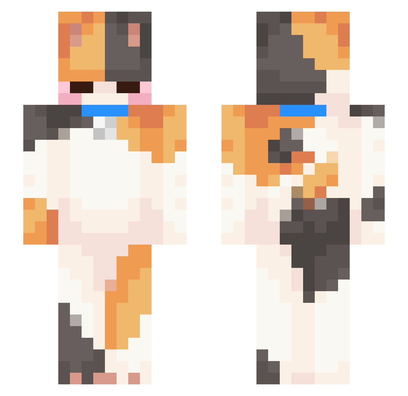riny_fishy Minecraft skin, front and back view