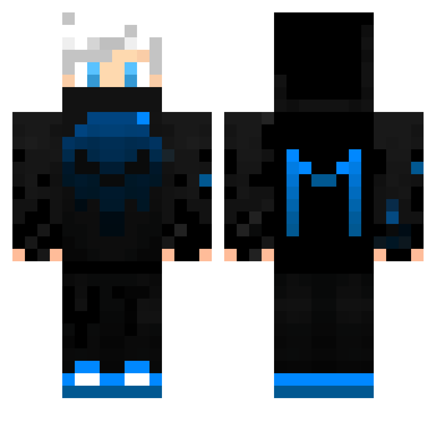 SoldadoDasSombra Minecraft skin, front and back view