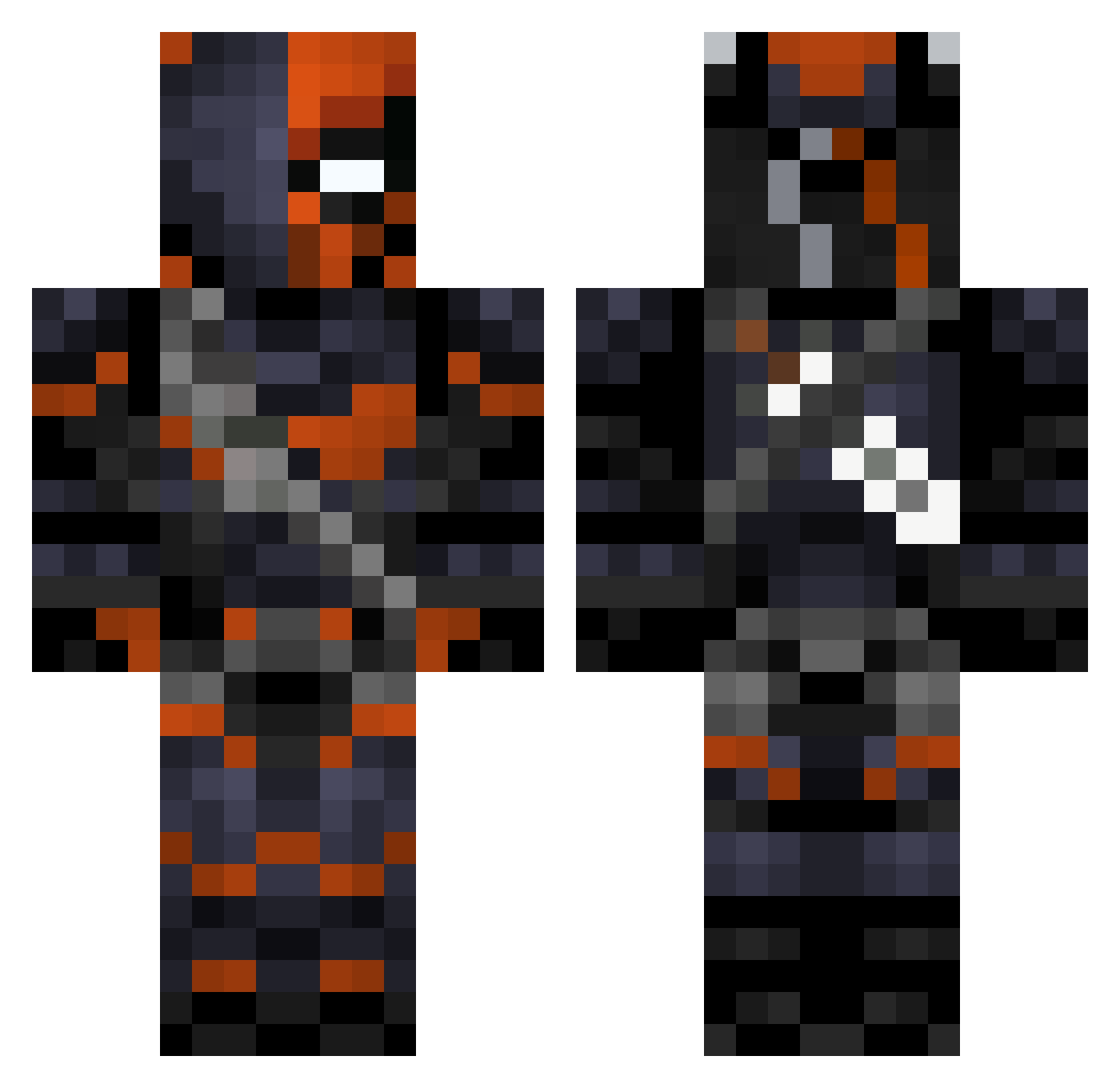 SulaimaaN123 Minecraft skin, front and back view