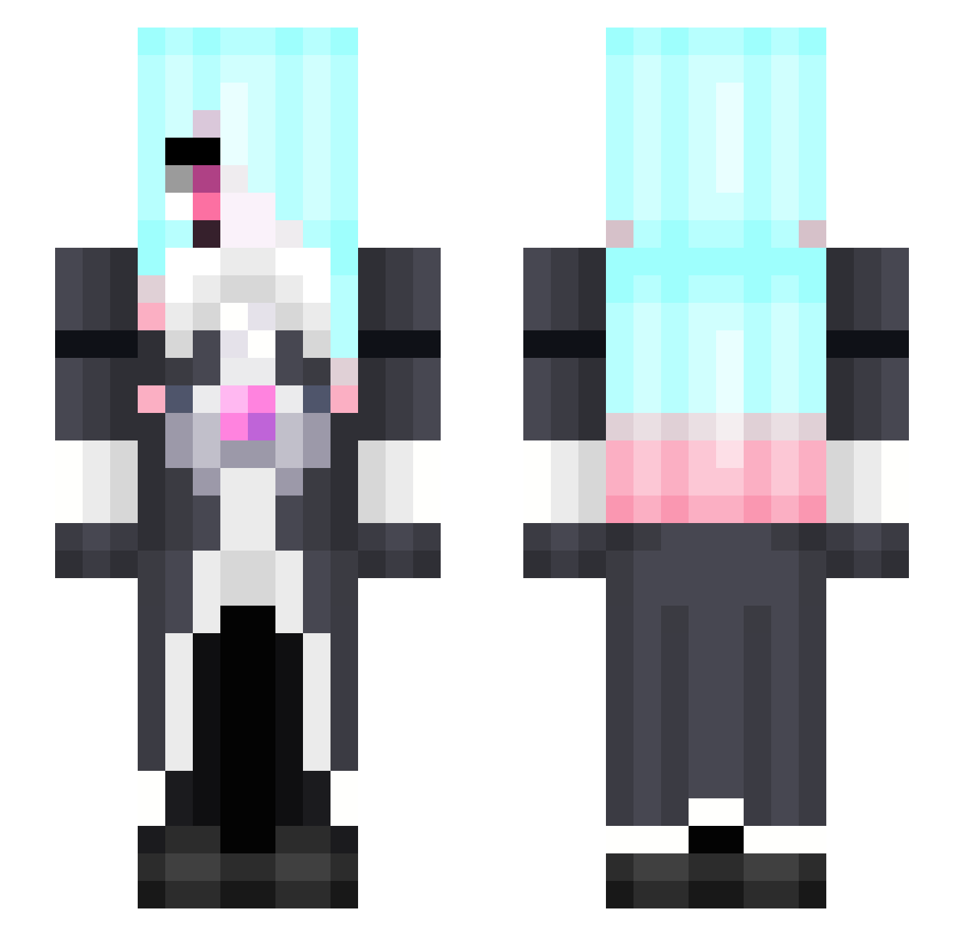 SinooniS Minecraft skin, front and back view