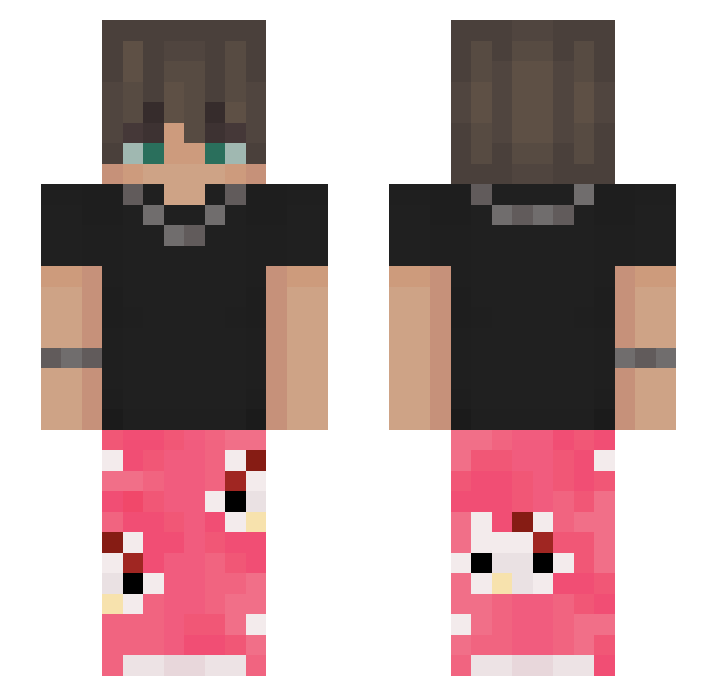 Ben270608 Minecraft skin, front and back view