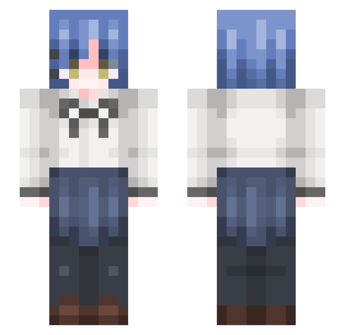 Tskaza_Keisei Minecraft skin, front and back view