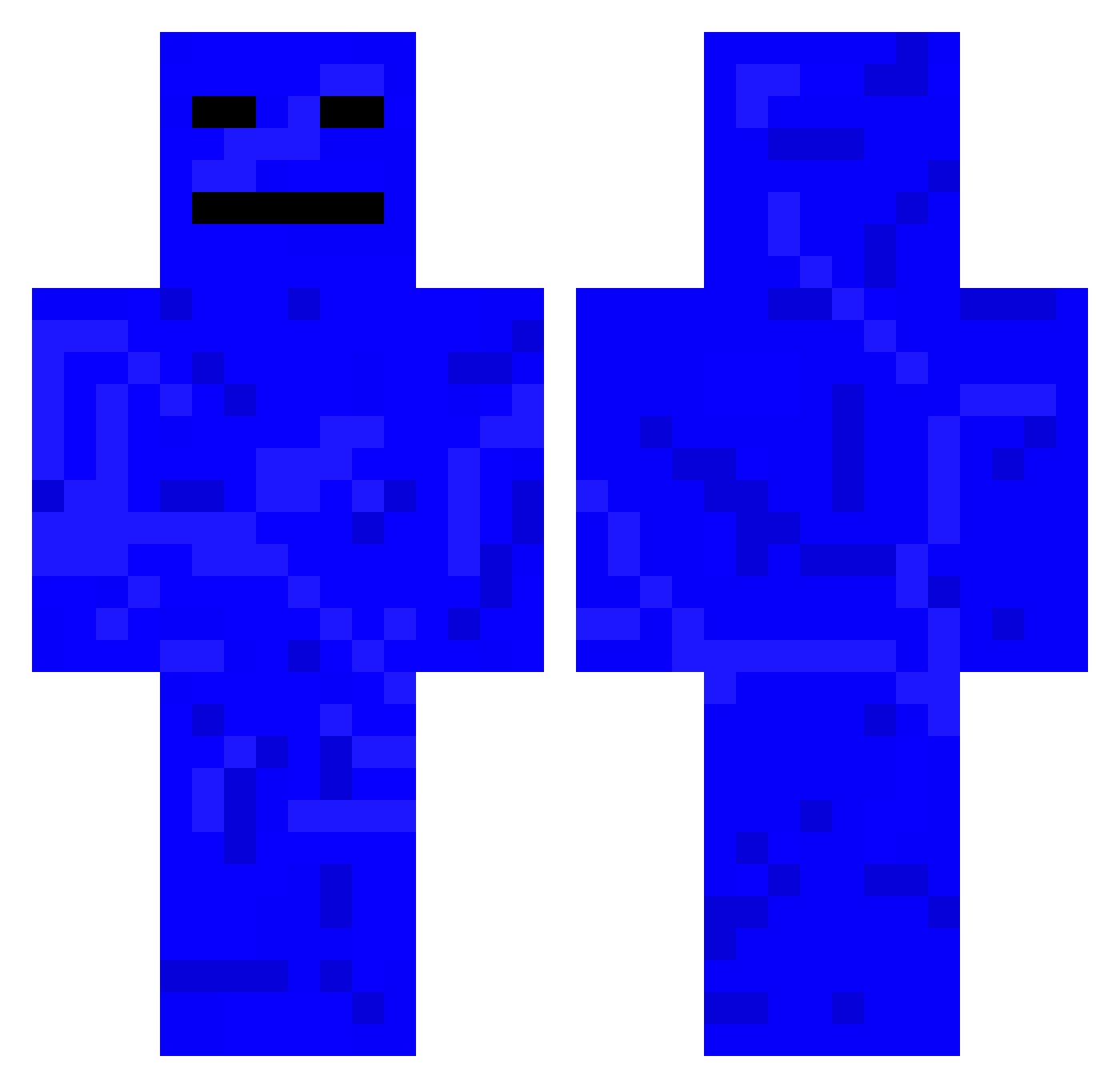Tueren Minecraft skin, front and back view