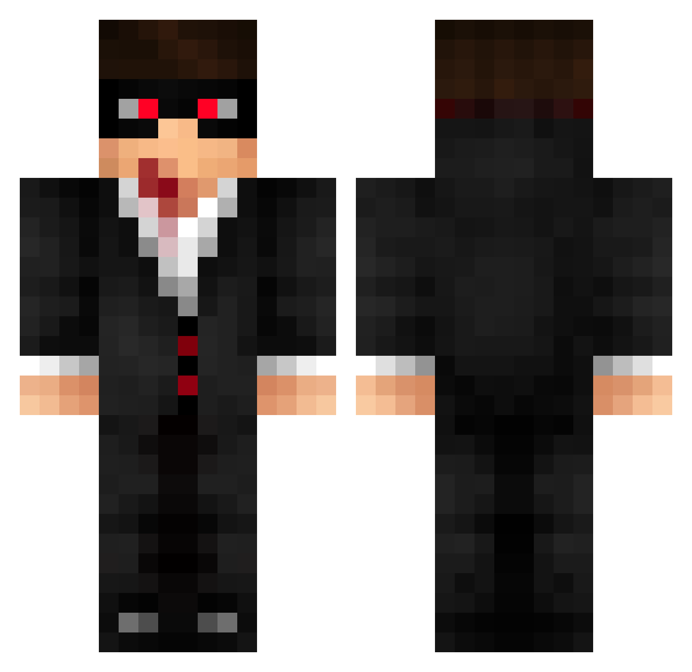 iMelihcanRG Minecraft skin, front and back view