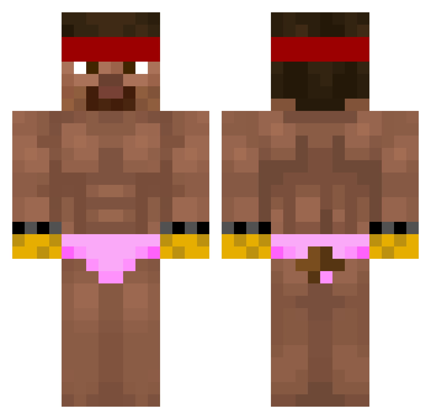 soksokhusnu Minecraft skin, front and back view