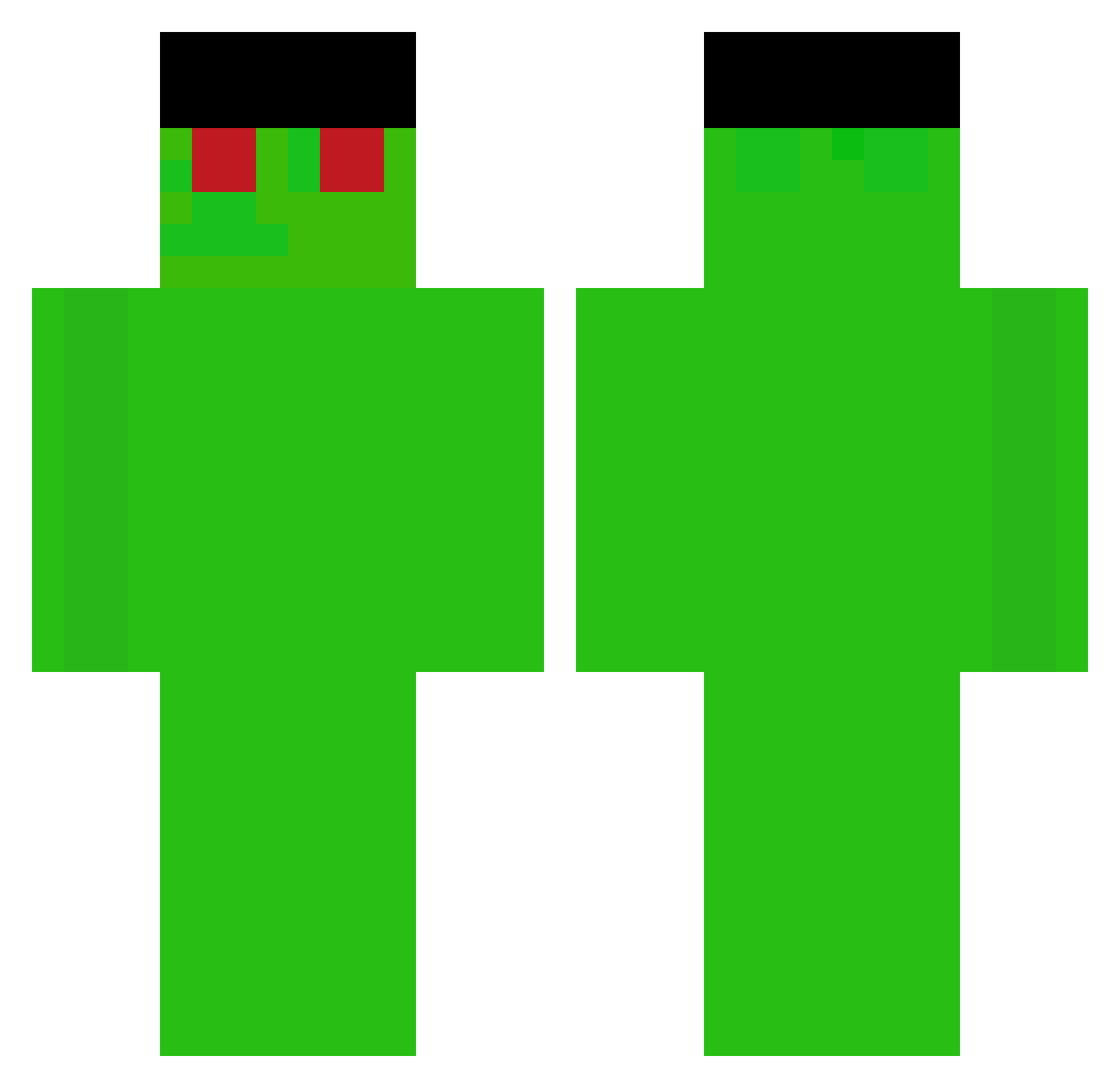 SlashedYapper91 Minecraft skin, front and back view