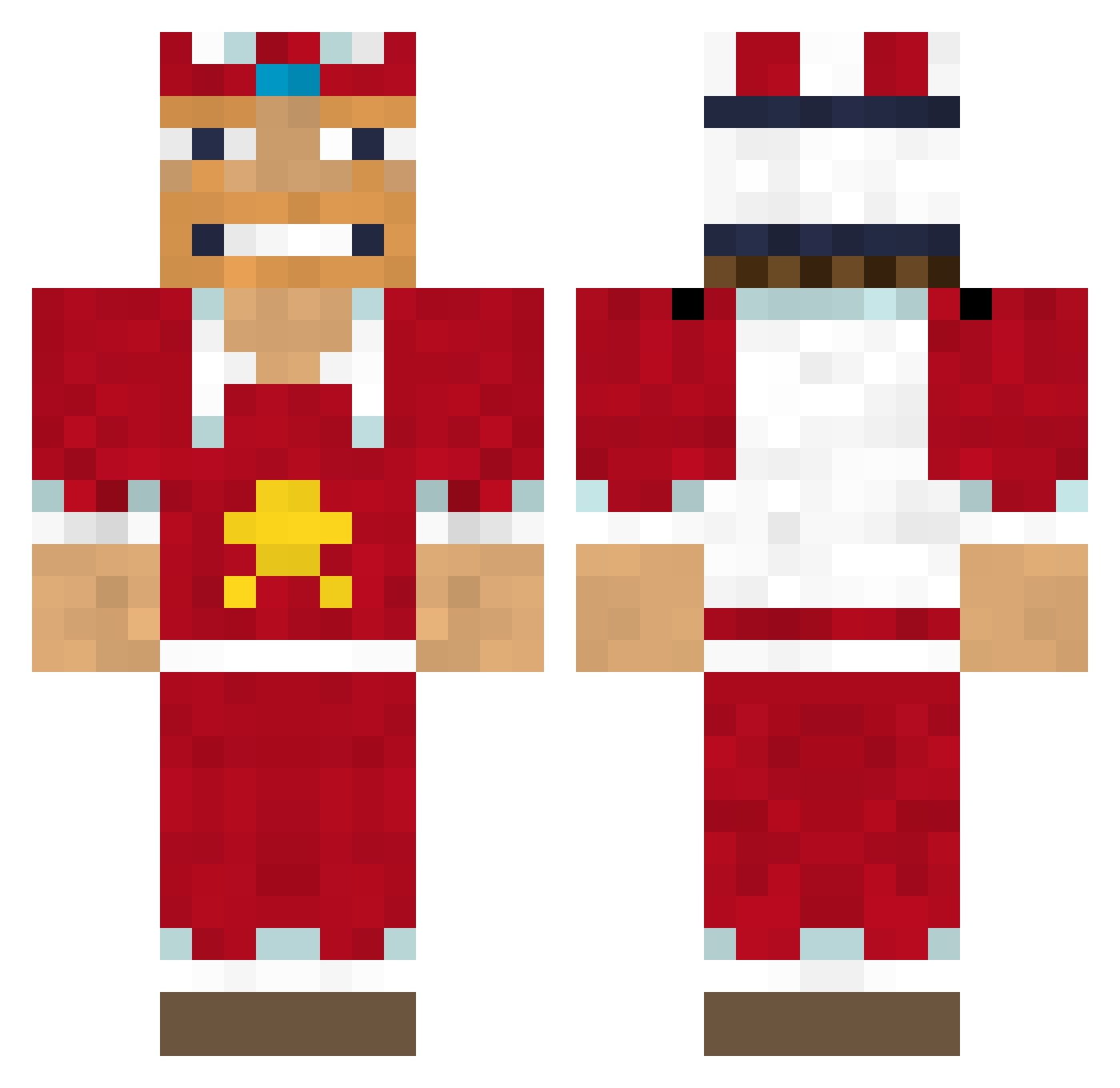 bananagaurd64 Minecraft skin, front and back view