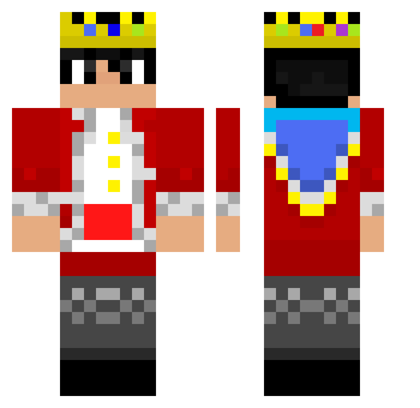 Ster_Wers Minecraft skin, front and back view