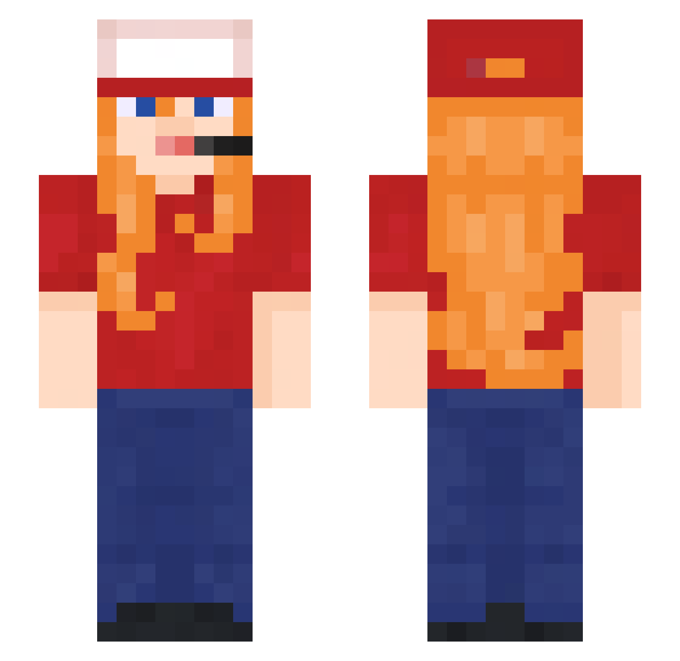 _angel_rose_ Minecraft skin, front and back view