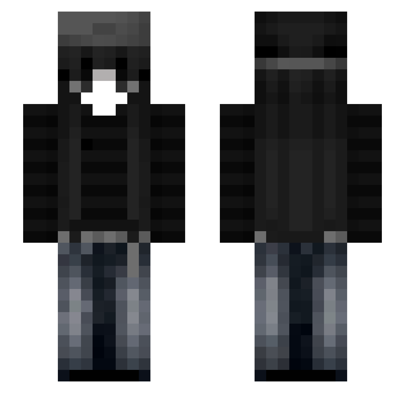 ivgfrosty Minecraft skin, front and back view