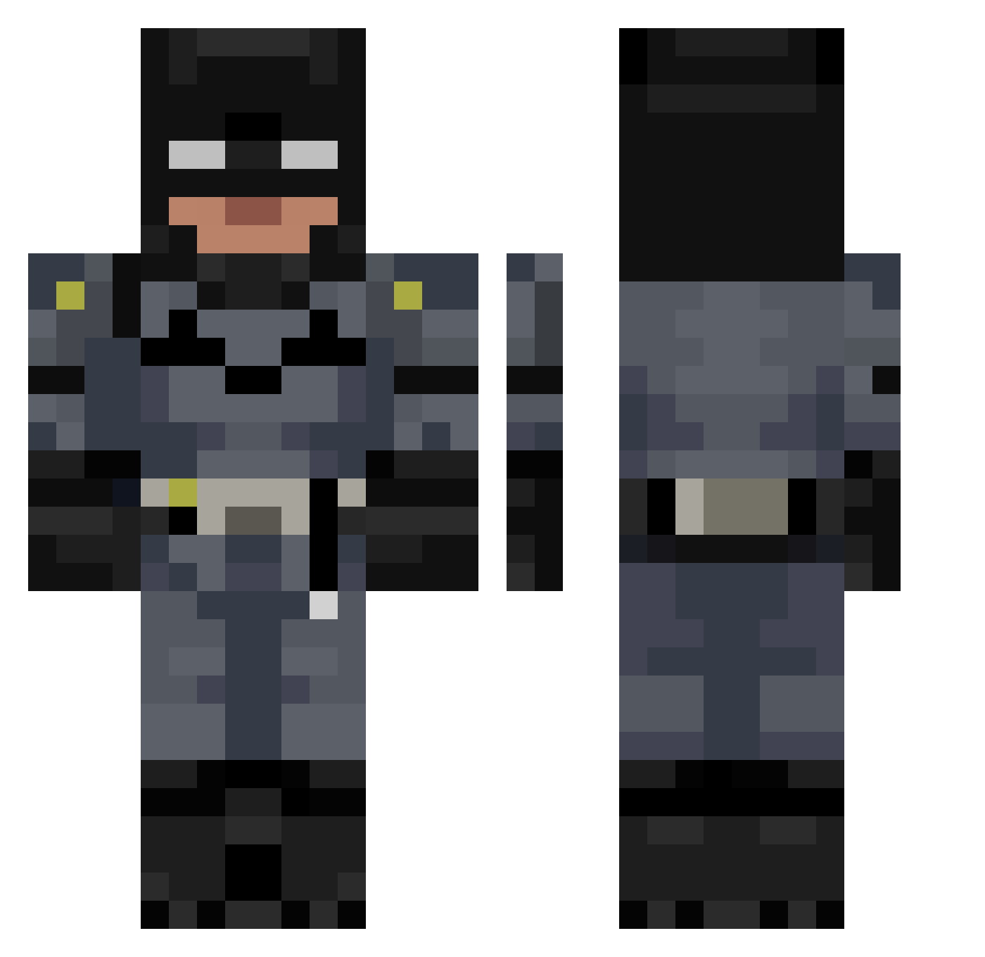 SSSANGU Minecraft skin, front and back view