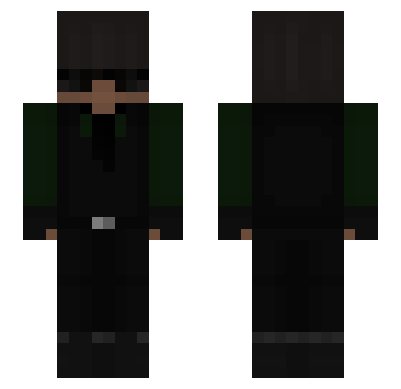 Zadymiarz12345 Minecraft skin, front and back view