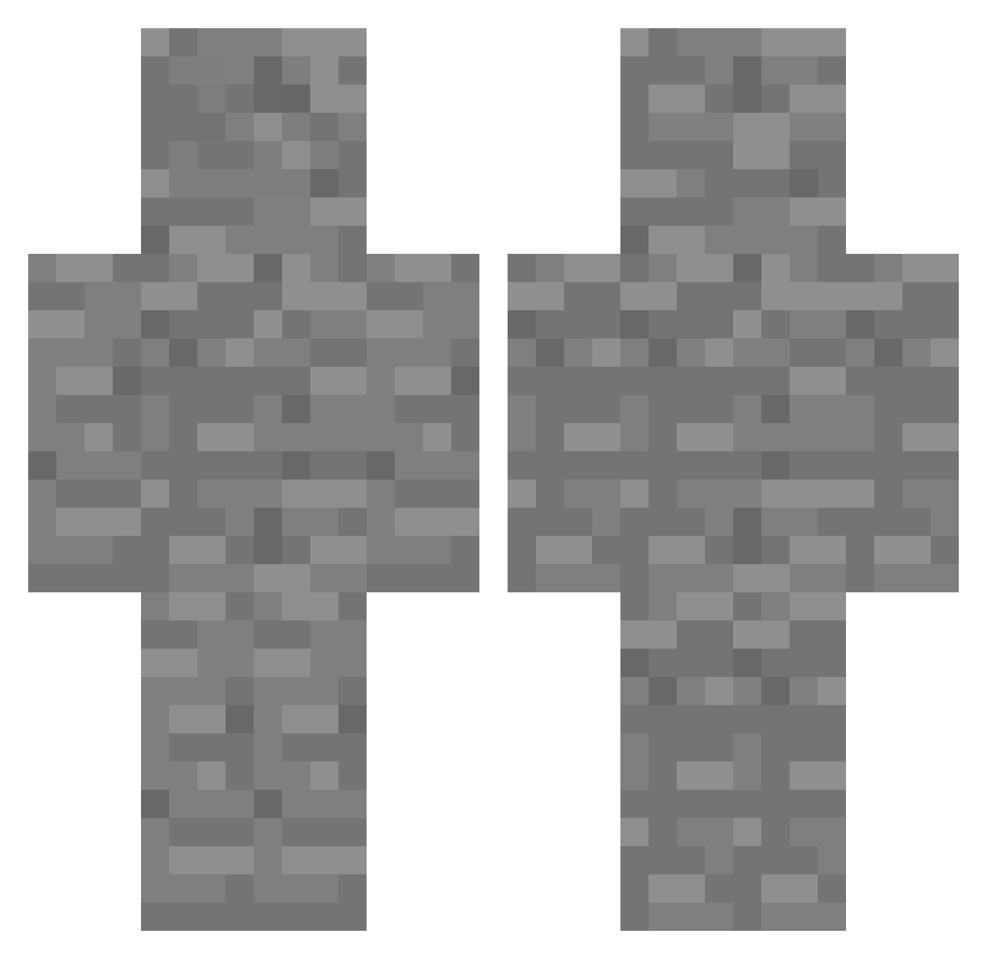 thelittleone Minecraft skin, front and back view