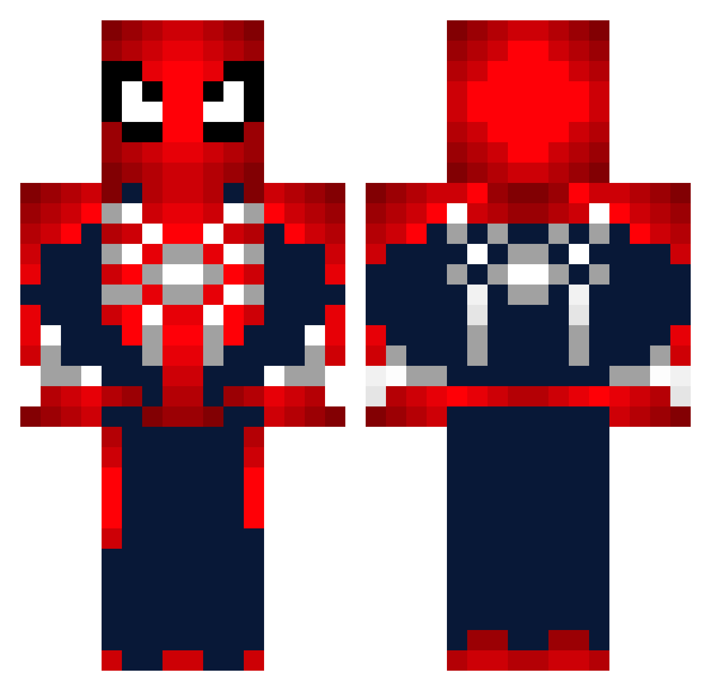 AmajorGamEr Minecraft skin, front and back view