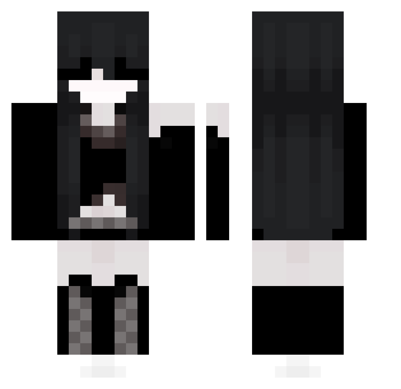 DonvanP Minecraft skin, front and back view