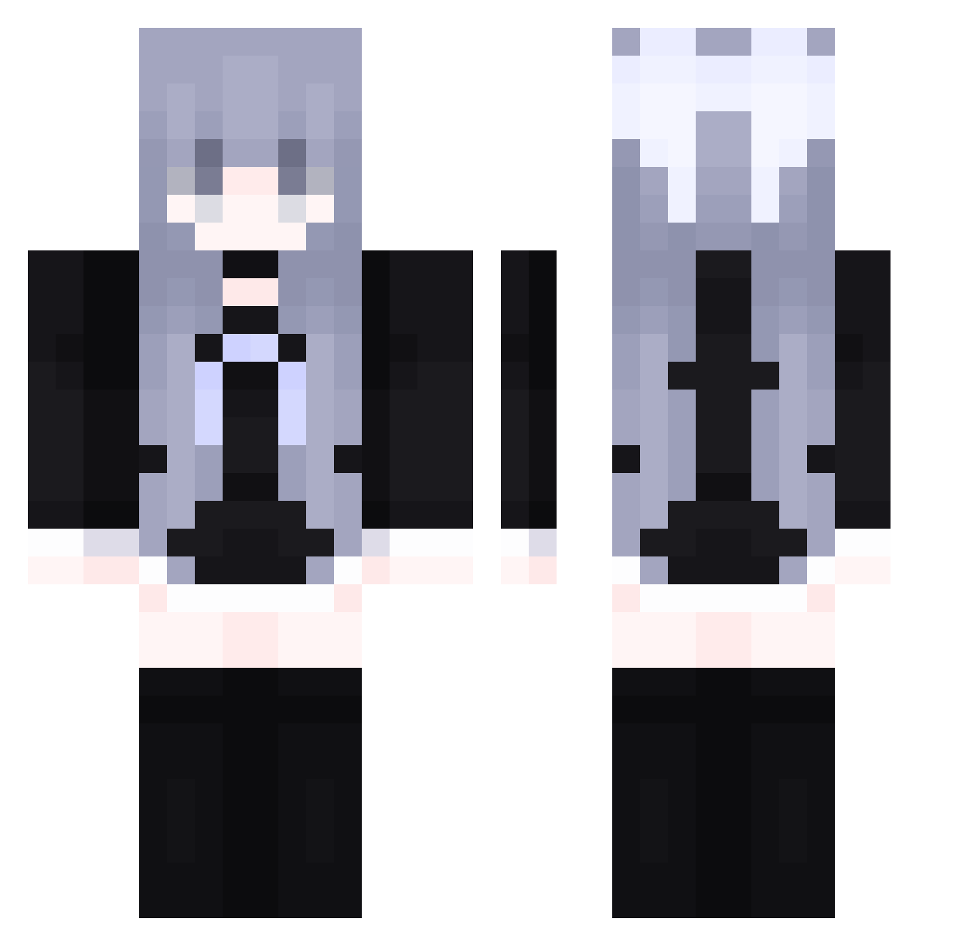RacismStopper Minecraft skin, front and back view