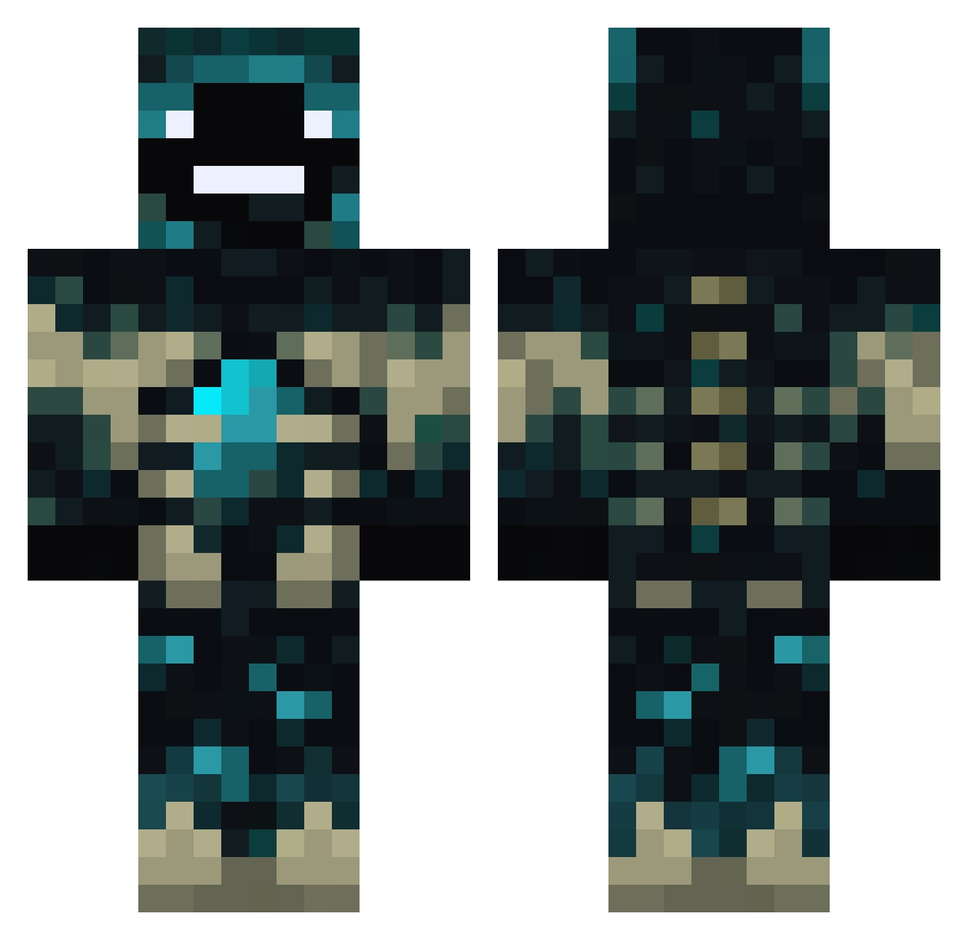 xDyszka69x Minecraft skin, front and back view