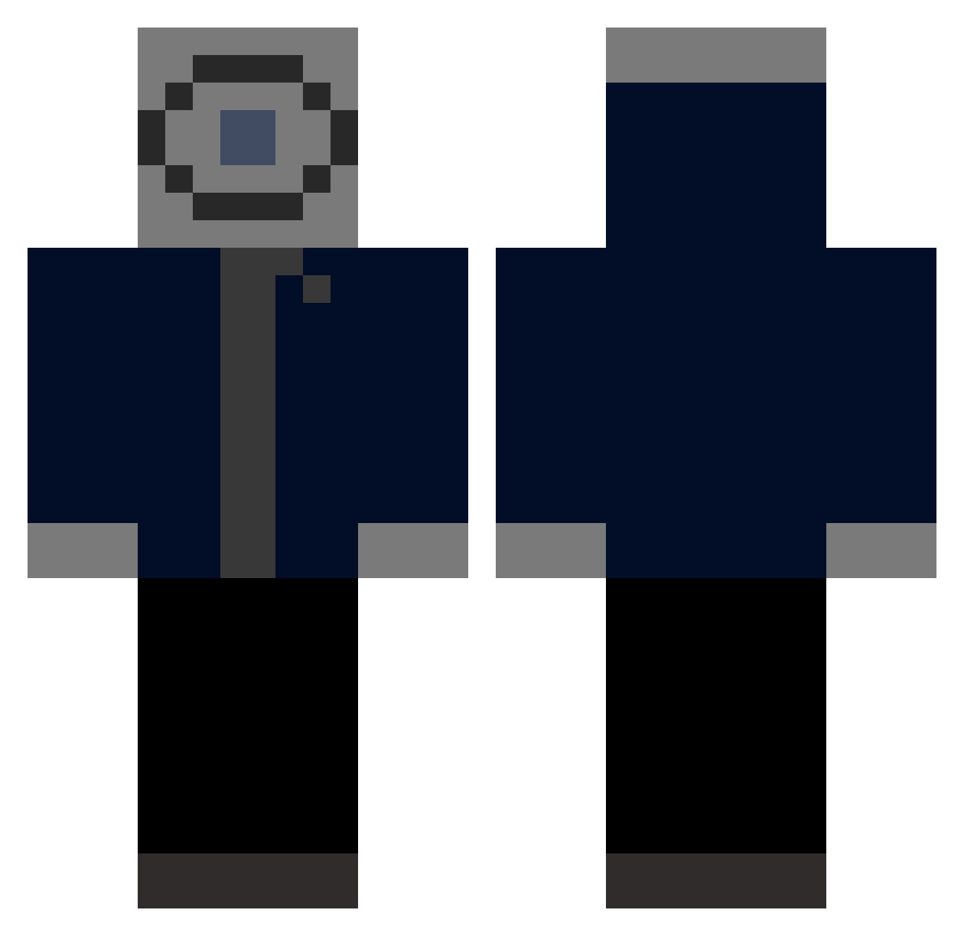 __Unnamed_ Minecraft skin, front and back view