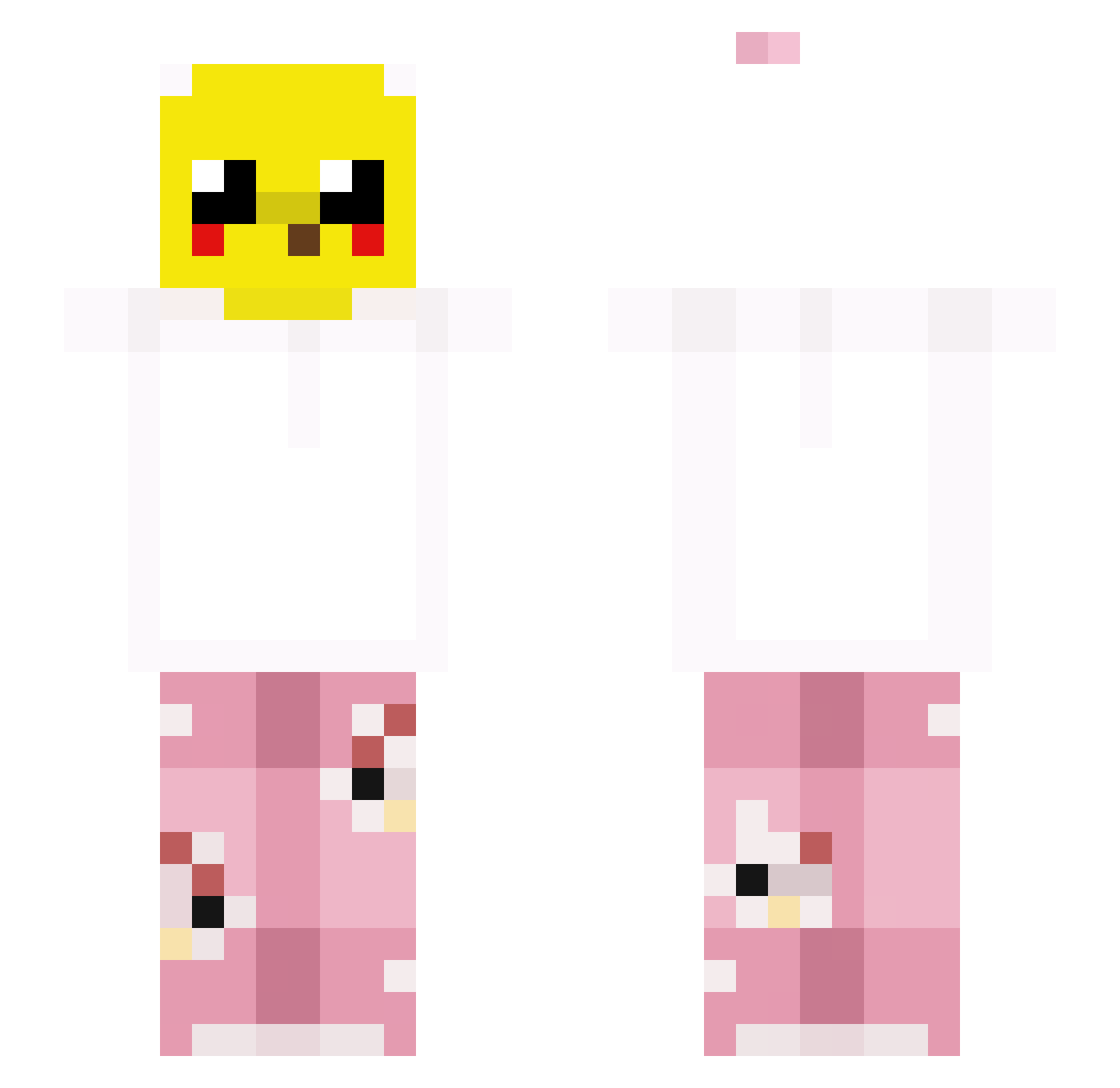 Deokgu96 Minecraft skin, front and back view