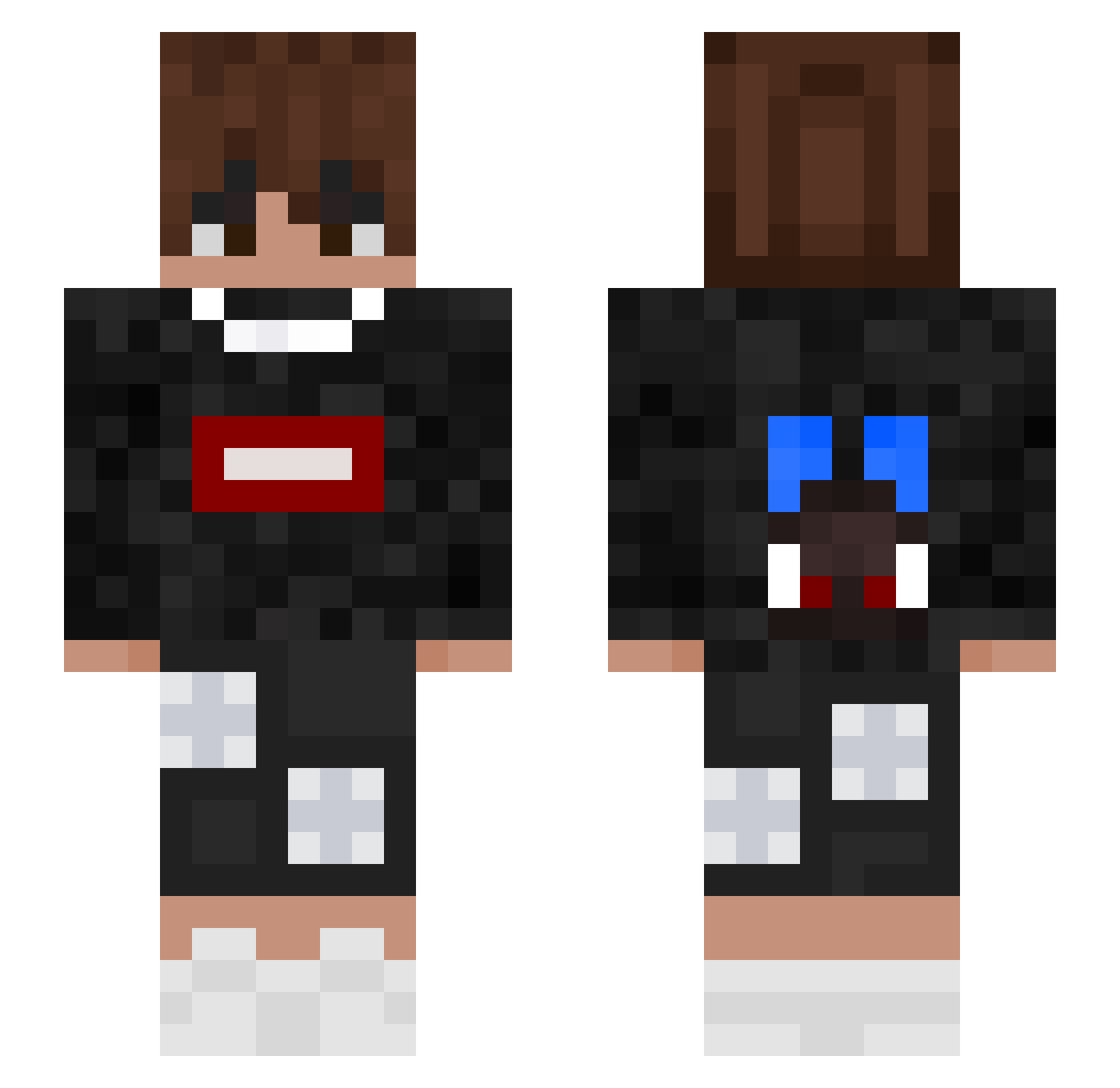 _lucario__ Minecraft skin, front and back view