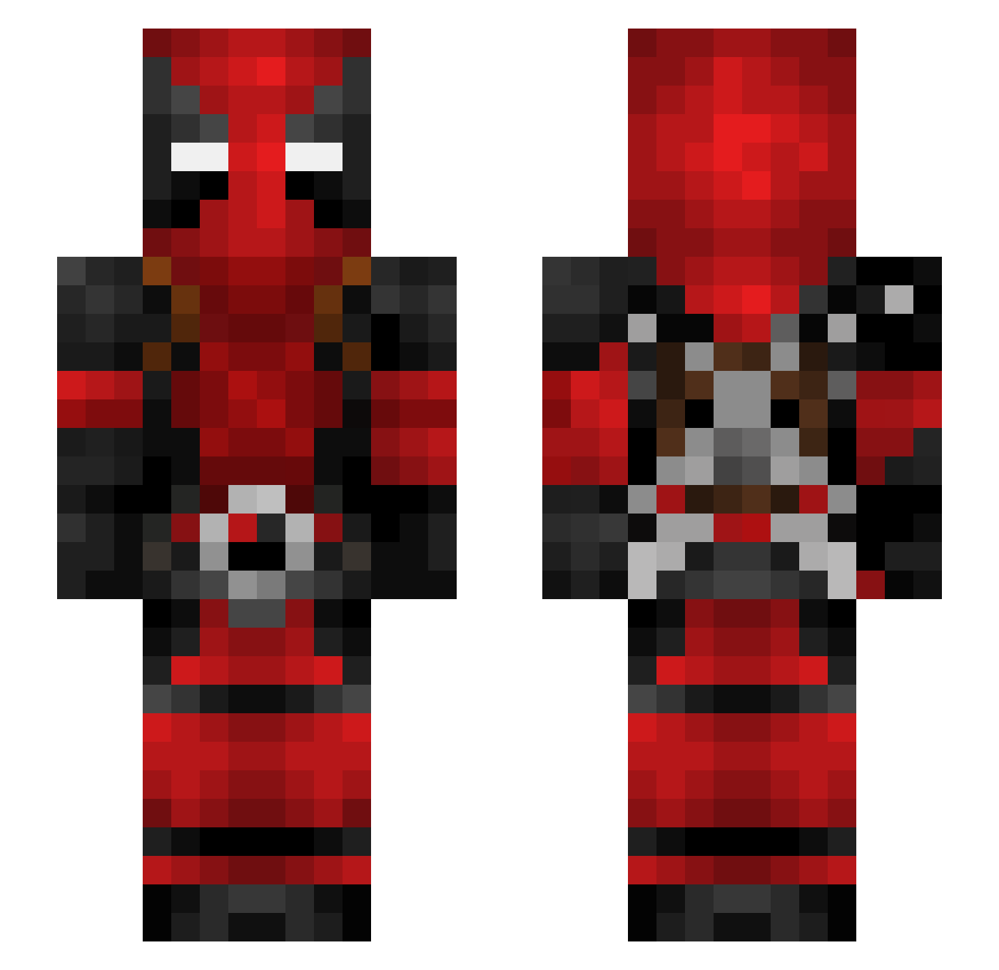 sadpotatolah Minecraft skin, front and back view