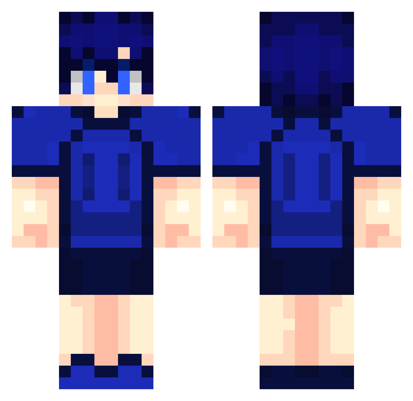 BBoy_ Minecraft skin, front and back view