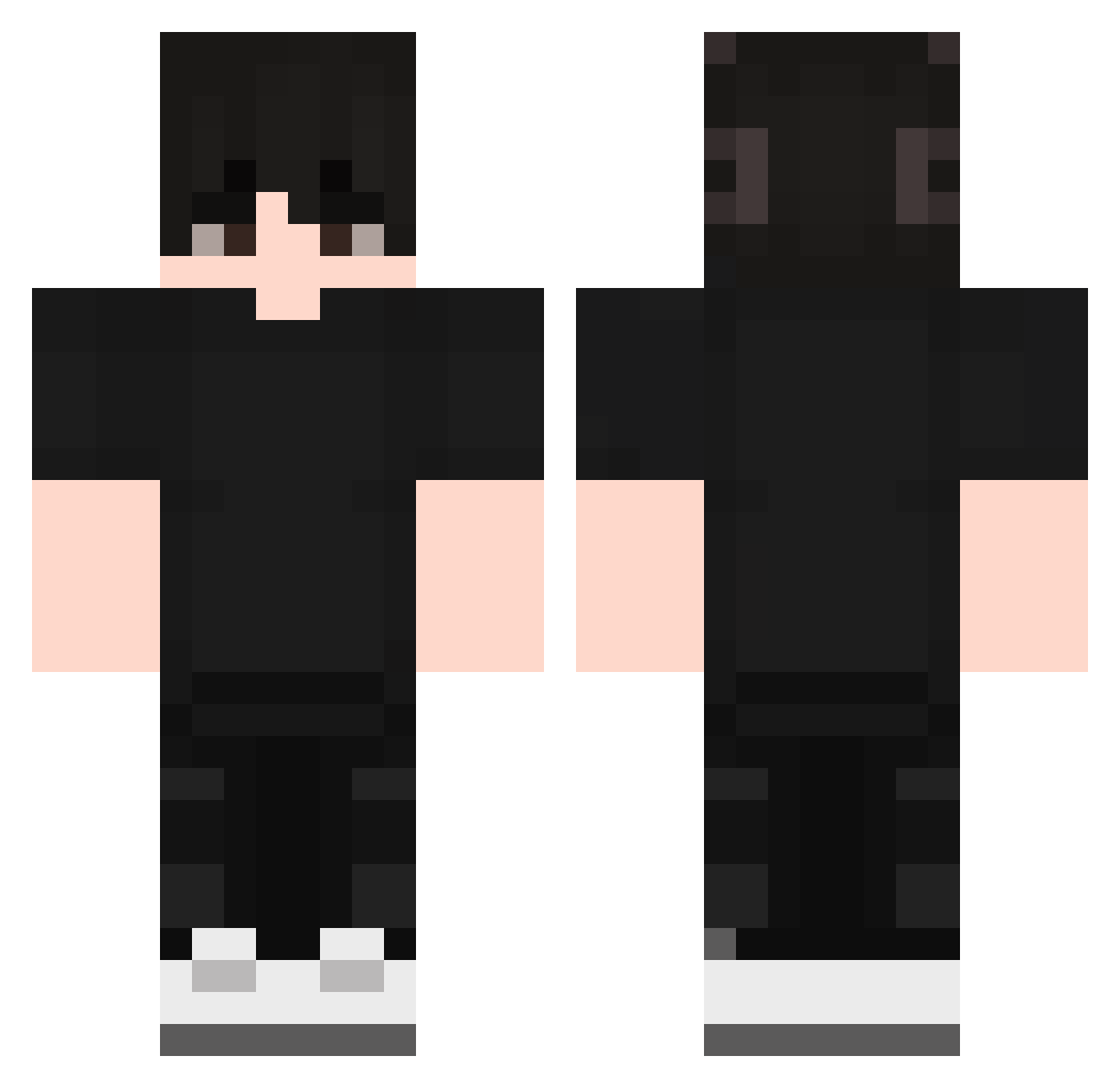 Zynko_tld Minecraft skin, front and back view