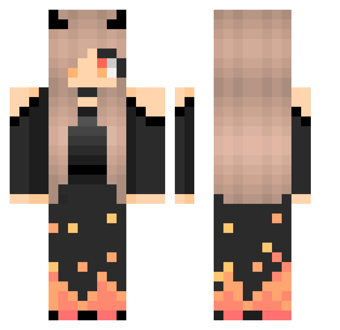 thatweirdgirl Minecraft skin, front and back view