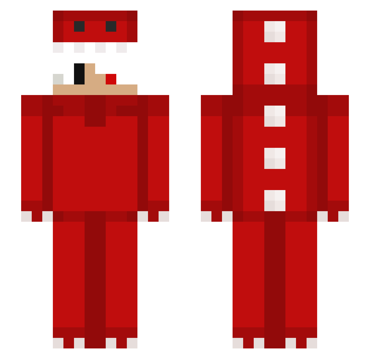 RSMGAME Minecraft skin, front and back view