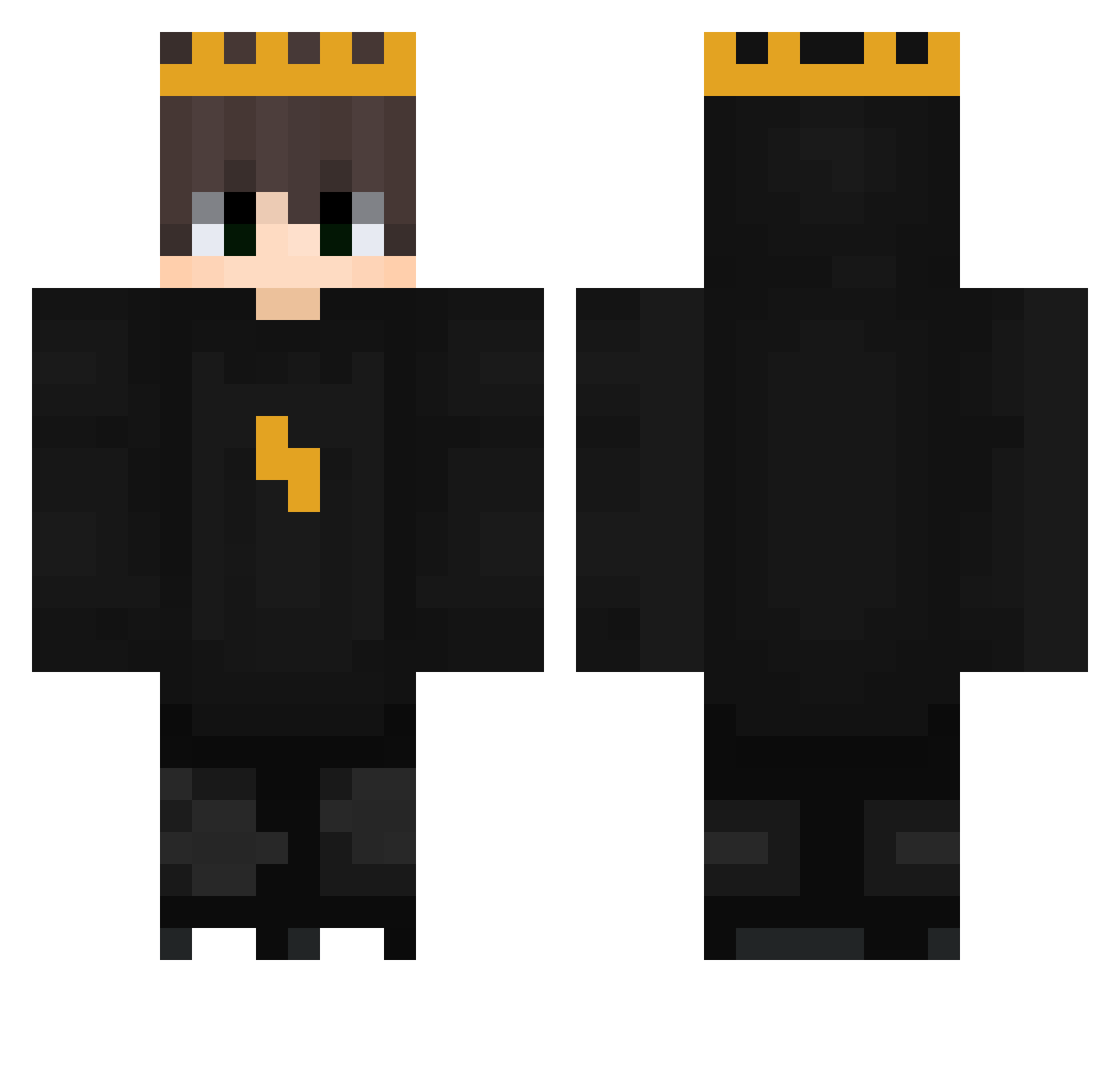 ProAlbert2191 Minecraft skin, front and back view