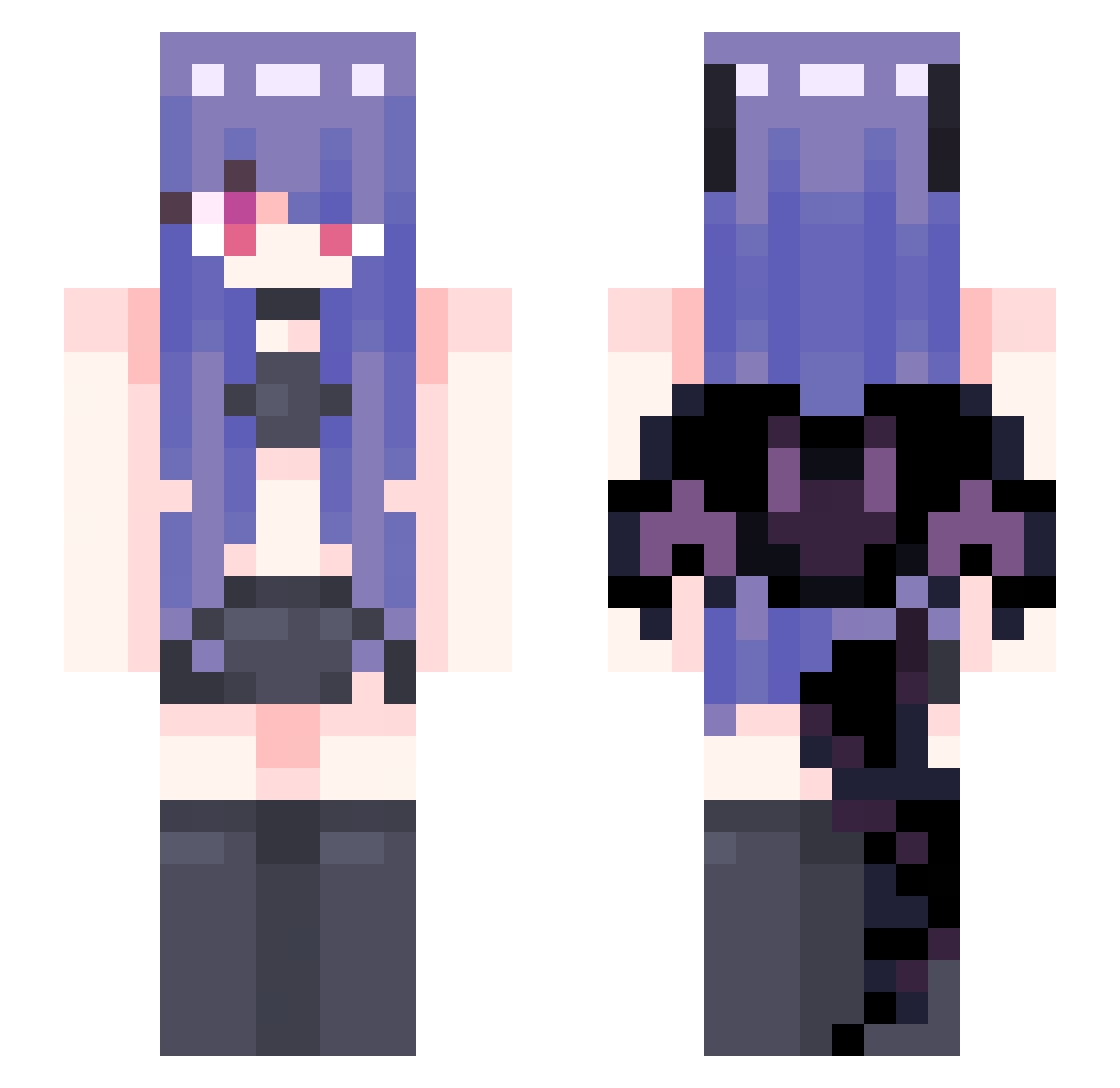 kool_cat123 Minecraft skin, front and back view