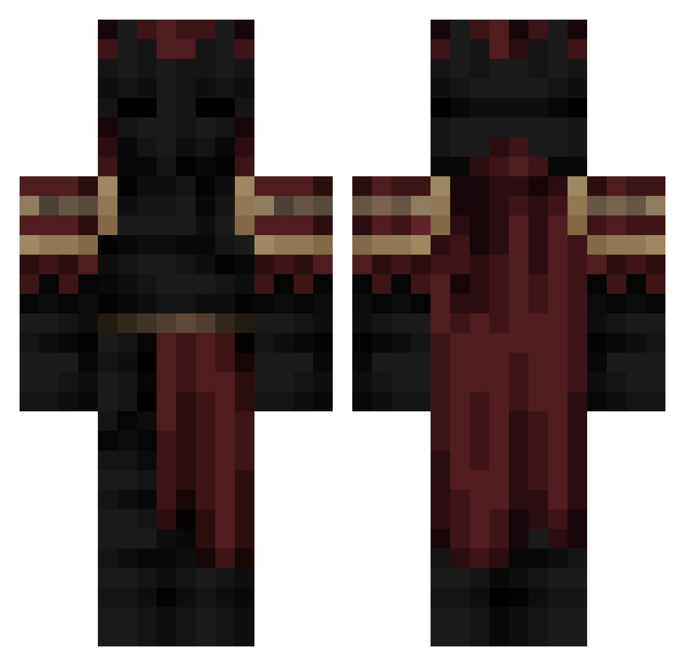 tlsgusdn1107 Minecraft skin, front and back view