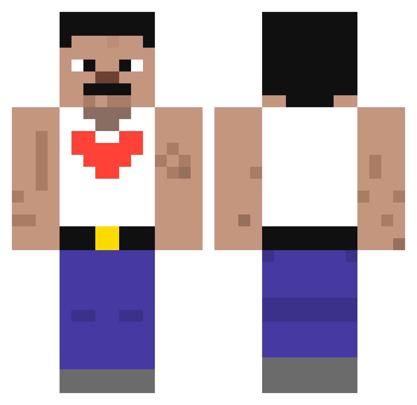 zopa_404 Minecraft skin, front and back view