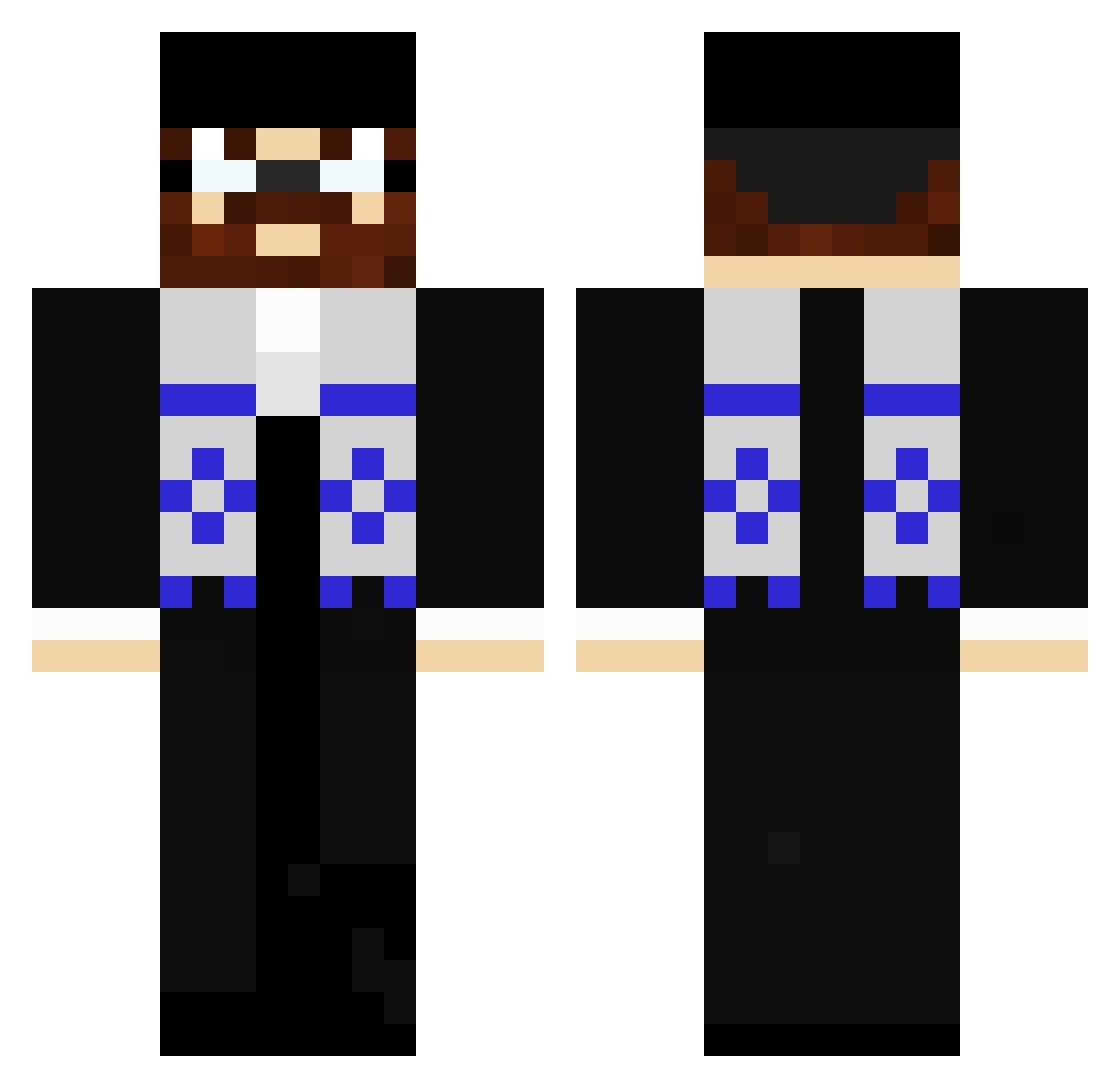 mobbingkreis Minecraft skin, front and back view