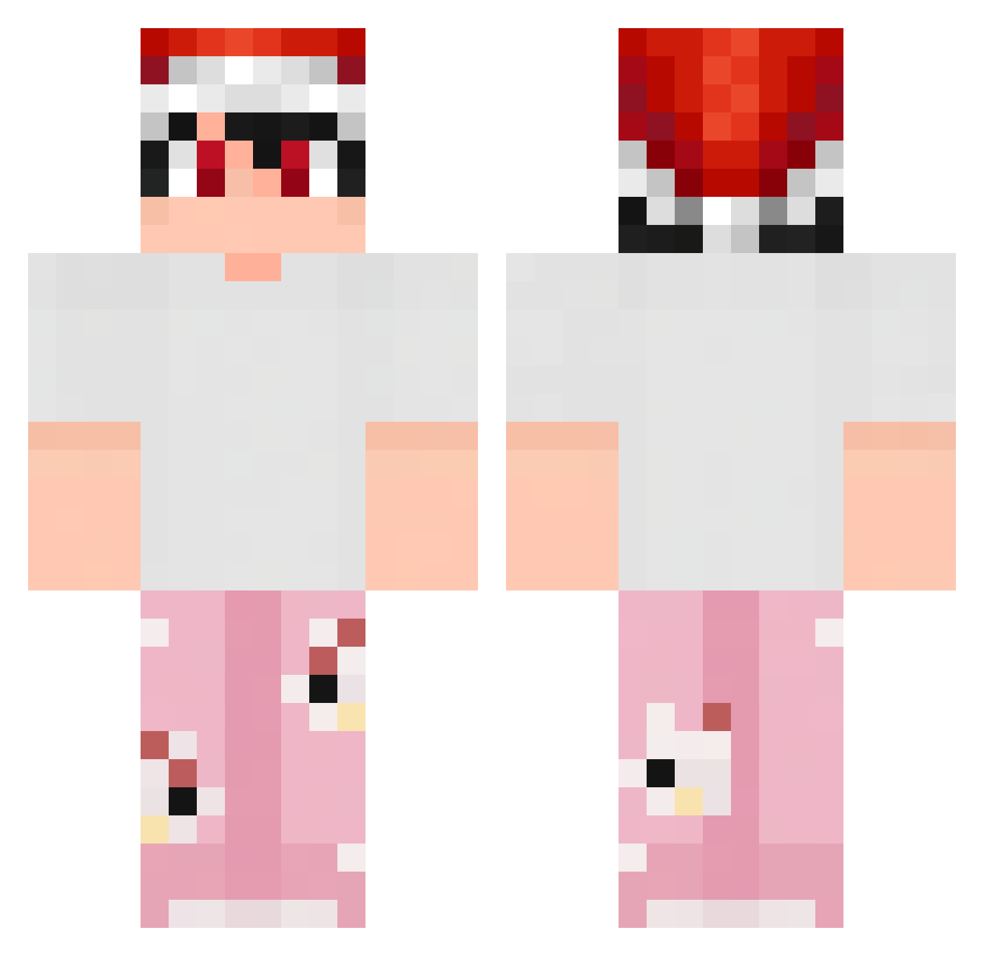 CTpotagon Minecraft skin, front and back view