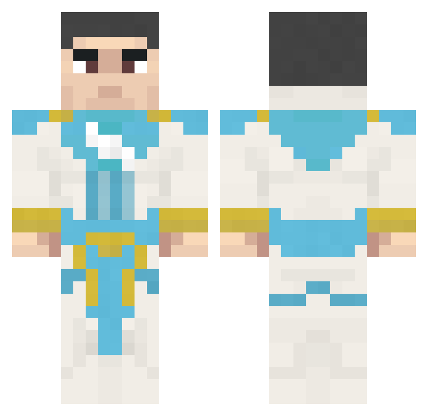 NXlnn Minecraft skin, front and back view