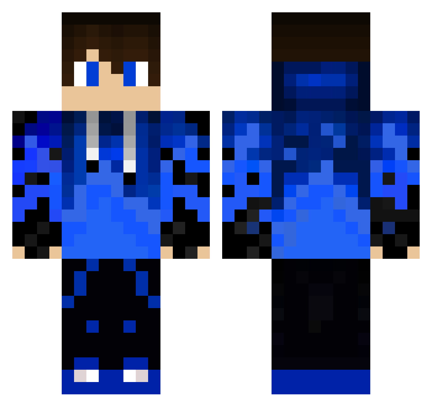 ryzeninnit Minecraft skin, front and back view