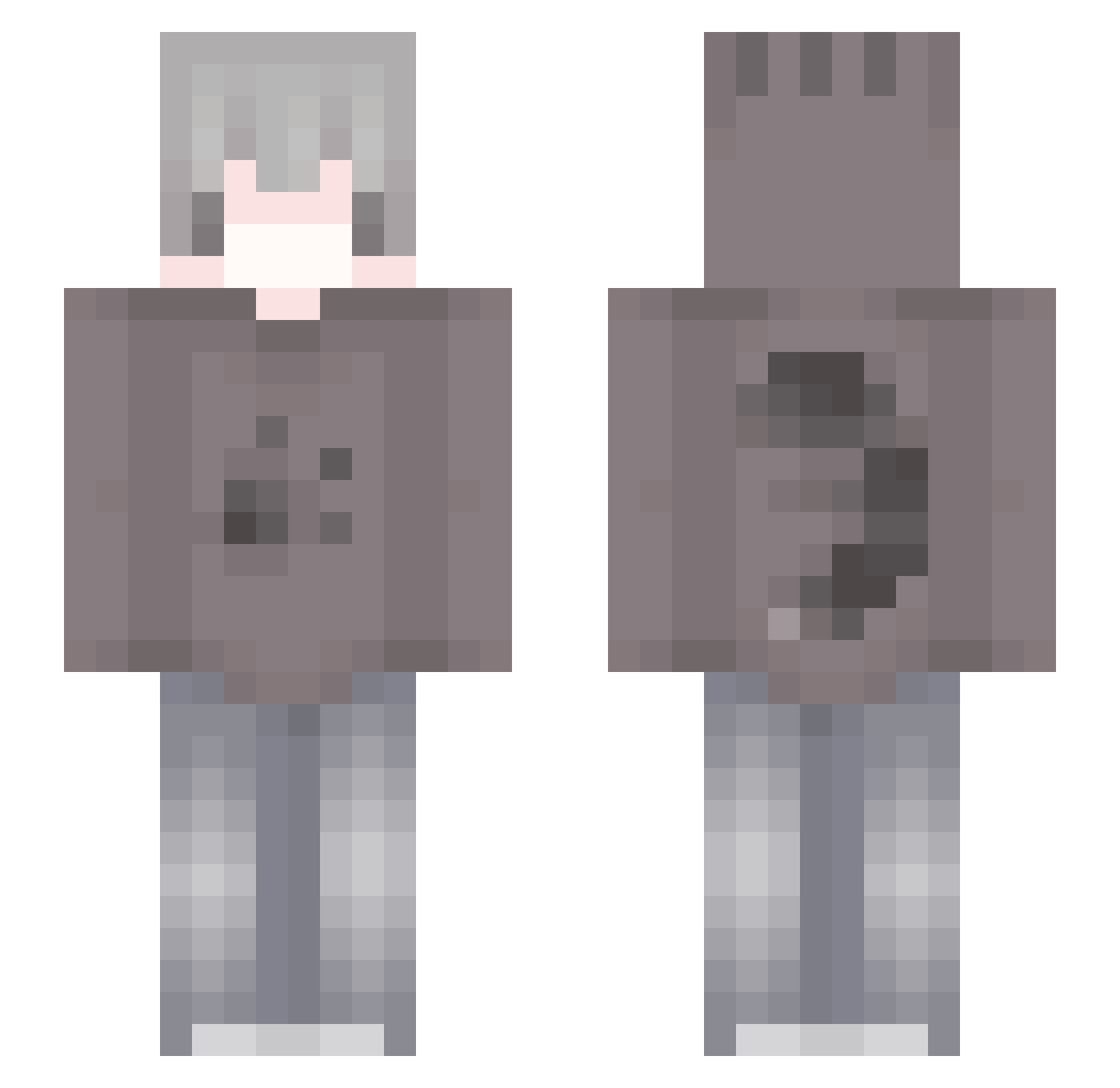 wbuw_shi Minecraft skin, front and back view