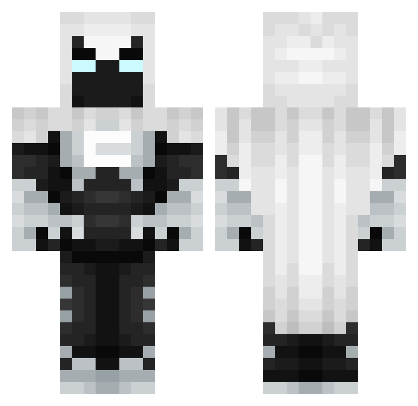 magiksmalewife Minecraft skin, front and back view